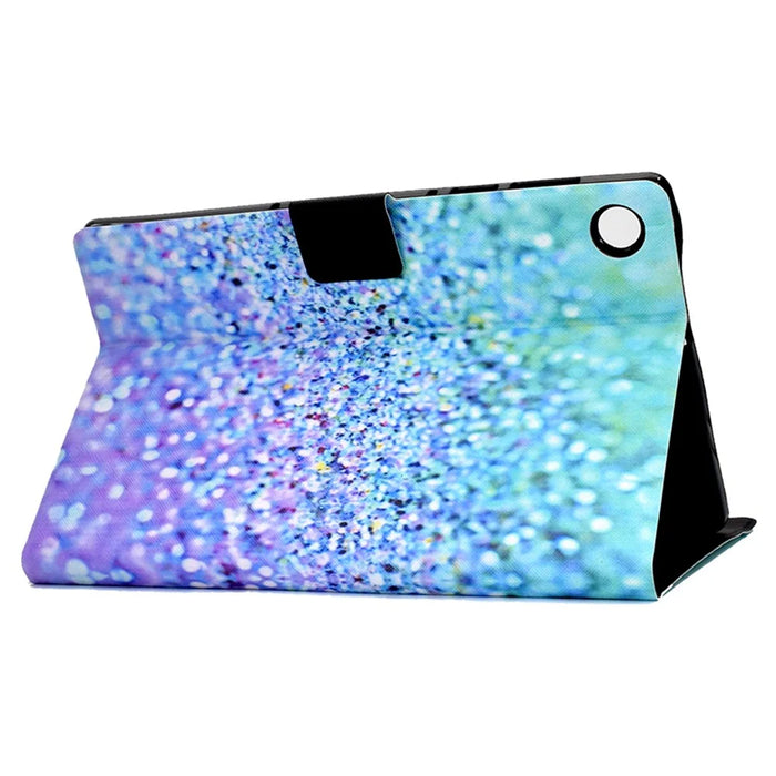 For Samsung Galaxy Tab A11+ / A9+ PU Leather Stand Cover Pattern Printing Tablet Case with Auto Sleep / Wake - Sand - 4