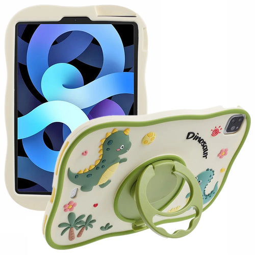 For iPad Air (2020) / (2022) / iPad Pro 11 (2020) / (2021) / (2022) Case Kickstand Cartoon Dinosaur PC+Silicone Tablet Cover - 1