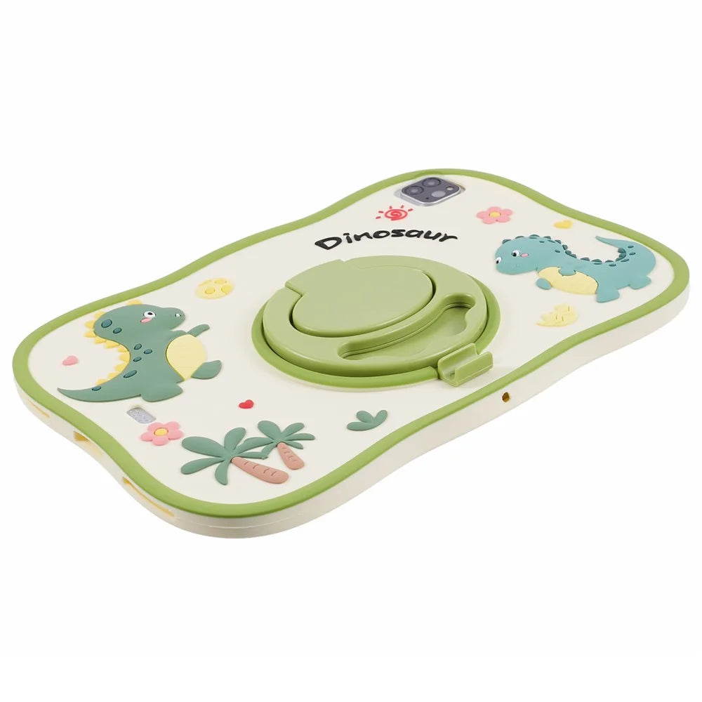 For iPad Air (2020) / (2022) / iPad Pro 11 (2020) / (2021) / (2022) Case Kickstand Cartoon Dinosaur PC+Silicone Tablet Cover - 4