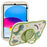 For iPad (2025) / 10.9 (2022) Case Cartoon Dinosaur 360 Degree Rotation Kickstand PC+Silicone Tablet Cover - 1