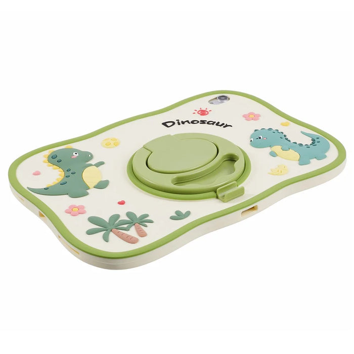 For iPad (2025) / 10.9 (2022) Case Cartoon Dinosaur 360 Degree Rotation Kickstand PC+Silicone Tablet Cover - 4