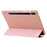 For Samsung Galaxy Tab S9 Case Auto Wake / Sleep Silicone+PU Tablet Cover - Rose Gold - 6