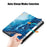 For Samsung Galaxy Tab S9 FE sm-x510 sm-x516 Case Tri-fold Stand Pattern Printing Tablet Cover - Wave - 4