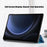 For Samsung Galaxy Tab S9 FE sm-x510 sm-x516 Case Tri-fold Stand Pattern Printing Tablet Cover - Wave - 6