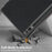 For Samsung Galaxy Tab S9 FE+ SM-x610 / SM-616 Case Leather Tablet Cover with Trifold Stand - Black - 7