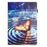 For Samsung Galaxy Tab A11+ / A9+ Stand Protective Cover PU Leather Pattern Printing Tablet Case - Wave Butterfly - 7