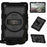 For Samsung Galaxy Tab A9+ Kickstand Case Rotating Hand Strap PC+TPU Tablet Cover with Shoulder Strap - Black - 1