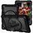 For Samsung Galaxy Tab A9+ Kickstand Case Rotating Hand Strap PC+TPU Tablet Cover with Shoulder Strap - Black - 2