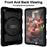 For Samsung Galaxy Tab A9+ Kickstand Case Rotating Hand Strap PC+TPU Tablet Cover with Shoulder Strap - Black - 4