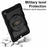 For Samsung Galaxy Tab A9+ Kickstand Case Rotating Hand Strap PC+TPU Tablet Cover with Shoulder Strap - Black - 5