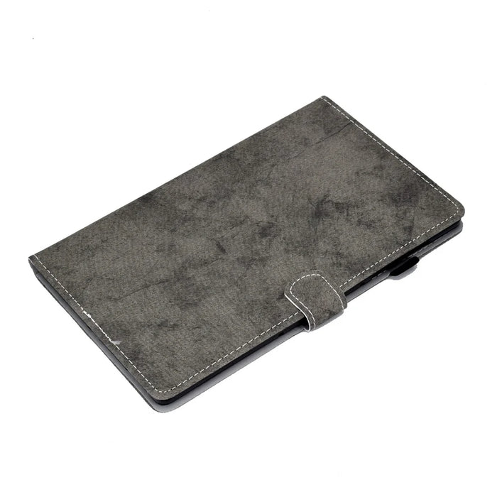 For Samsung Galaxy Tab A9+ Case Cloth Texture Card Slots Tablet Leather Cover - Grey - 5