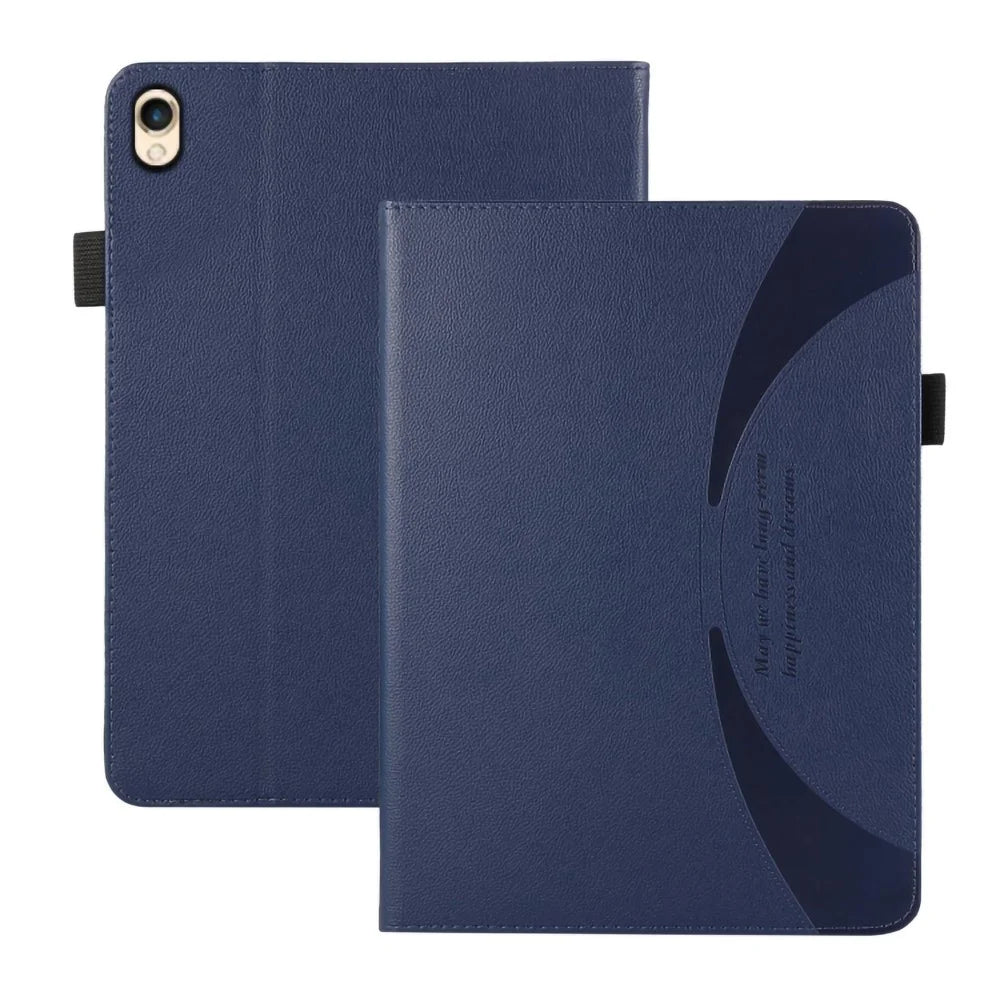 For iPad 10.2 (2021) / (2019) / 2020) Case Card Slot Protective Tablet Case PU Leather Flip Cover - Navy Blue - 7
