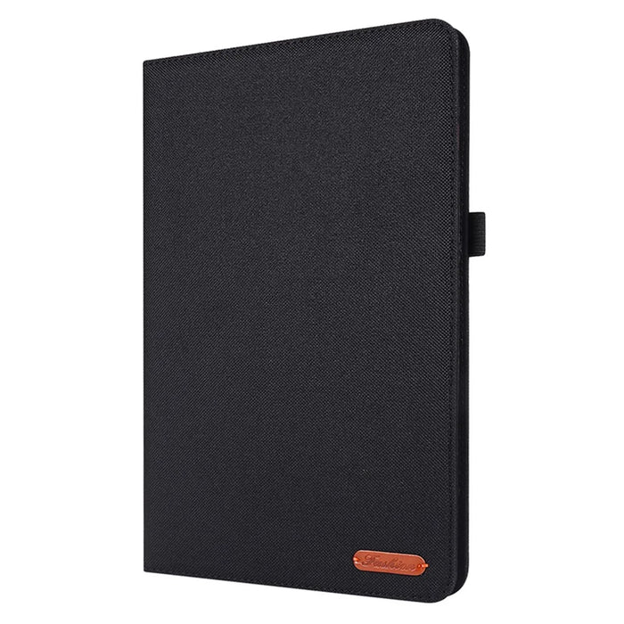 For Samsung Galaxy Tab S9 Ultra Case Cloth Texture Card Holder Tablet Stand Cover - Black - 4