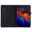 For Samsung Galaxy Tab S9+ Case Stand Card Holder Leather Tablet Cover - Black - 2