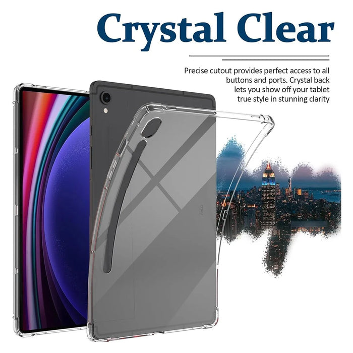 For Samsung Galaxy Tab S10 Lite / S10 FE / S9 FE Case TPU Cover HD Transparent Drop Protection Tablet Shell - 2