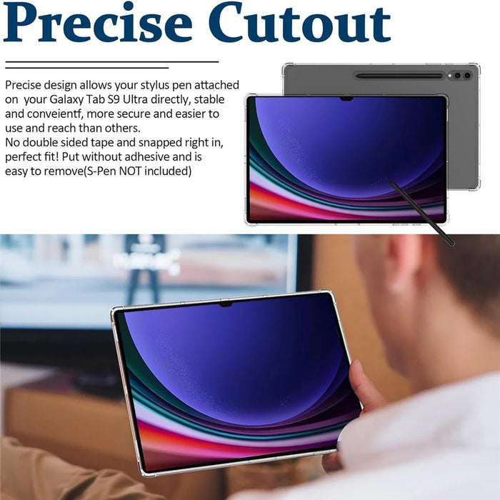 For Samsung Galaxy Tab S10 Lite / S10 FE / S9 FE Case TPU Cover HD Transparent Drop Protection Tablet Shell - 3