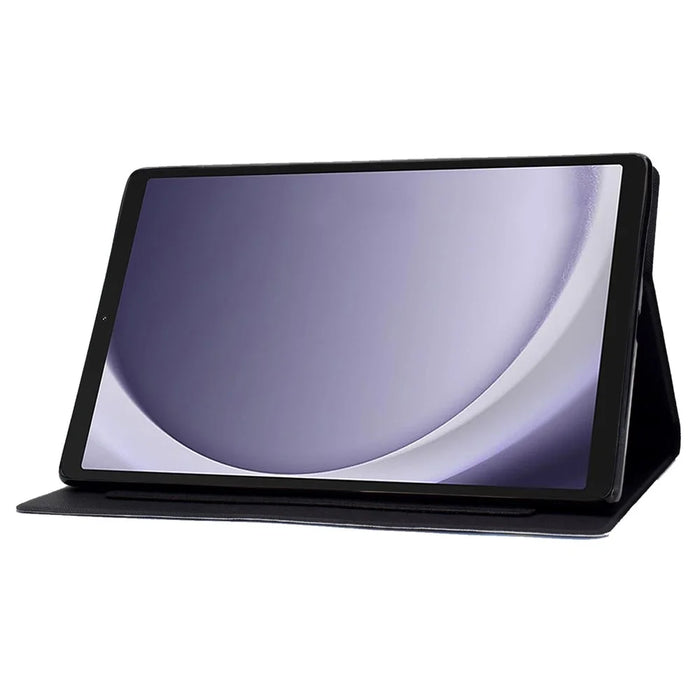 For Samsung Galaxy Tab A9 Case Card Slots Stand Tablet Leather Cover - Blue Marble - 3