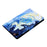 For Samsung Galaxy Tab A9 Case Card Slots Stand Tablet Leather Cover - Blue Marble - 7