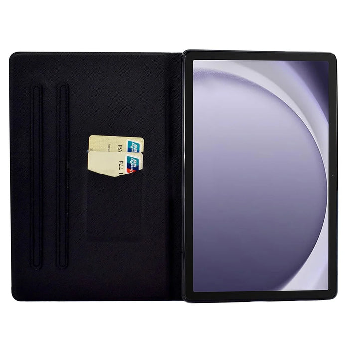 For Samsung Galaxy Tab A9+ Case Pattern Printing PU Leather Tablet Cover - Colorful Book - 2