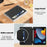 For iPad 10.2 (2019) / (2020) / (2021) Case PU Leather Stand Auto Wake / Sleep Tablet Cover with Card Holder - Black - 3