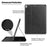 For iPad 10.2 (2019) / (2020) / (2021) Case PU Leather Stand Auto Wake / Sleep Tablet Cover with Card Holder - Black - 4