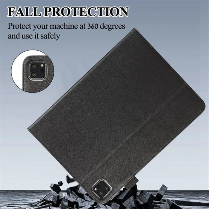 For iPad Pro 12.9 (2018) / (2020) / (2021) / (2022) Case PU Leather Card Holder Tablet Cover - Black - 5