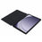 For Samsung Galaxy Tab A9+ Tri-Fold Stand Cover PU Leather Honeycomb Texture Tablet Case - Black - 2