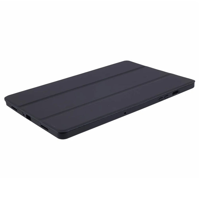 For Samsung Galaxy Tab A9+ Tri-Fold Stand Cover PU Leather Honeycomb Texture Tablet Case - Black - 5