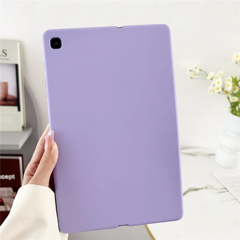 For Samsung Galaxy Tab S6 Lite (2024) / S6 Lite (2022) / S6 Lite (2020) P610 / P615 Case Skin-touch TPU Tablet Cover - Light Purple - 2
