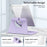 For iPad 10.2 (2021) / (2019) / (2020) Kickstand Case PU+Acrylic Detachable Tablet Cover - Purple - 5
