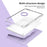 For iPad 10.2 (2021) / (2019) / (2020) Kickstand Case PU+Acrylic Detachable Tablet Cover - Purple - 6