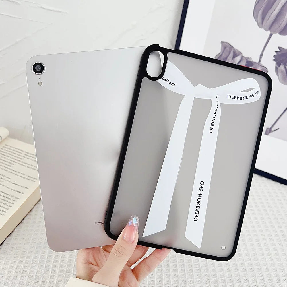 For iPad mini (2024) / mini (2021) Case Skin-Touch Pattern Printing Tablet Cover - Airplane and Map - 7