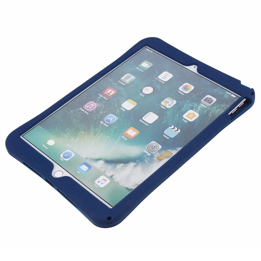 For iPad Air 10.5 inch (2019) / Pro 10.5-inch (2017) Silicone Case Astronaut Design Kickstand Tablet Cover with Strap - 7