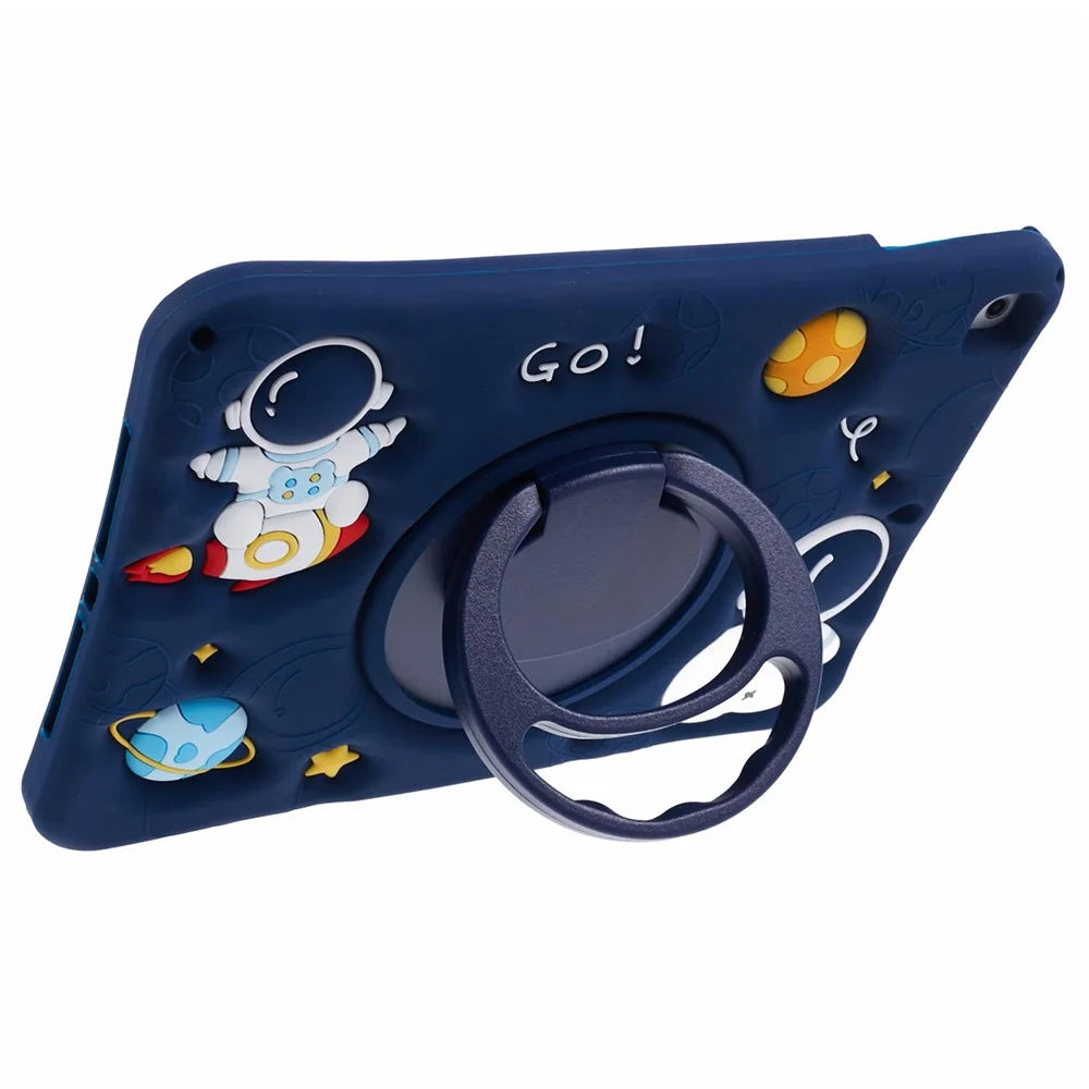 For iPad 9.7-inch (2017) / (2018) / iPad Air (2013) / Air 2 Case Kickstand Tablet Cover with Lanyard - 5