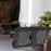 For Samsung Galaxy Tab A11 / A9 Kickstand Cover Silicone + PC Defender Shockproof Tablet Case - Black - 4