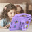 For Samsung Galaxy Tab A11 / A9 Case EVA Tablet Cover Anti-Drop Kickstand Case with Grip Handle - Purple - 4