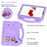 For Samsung Galaxy Tab A11 / A9 Case EVA Tablet Cover Anti-Drop Kickstand Case with Grip Handle - Purple - 6