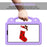 For Samsung Galaxy Tab A11 / A9 Case EVA Tablet Cover Anti-Drop Kickstand Case with Grip Handle - Purple - 7