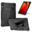 For Samsung Galaxy Tab S9+ / Tab S9 FE+ Rugged Cover T-Shaped Kickstand Protective Tablet Case - Black - 1