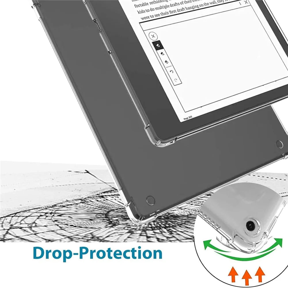 For Amazon Kindle Scribe TPU Case Anti-drop E-reader Transparent Cover - 3