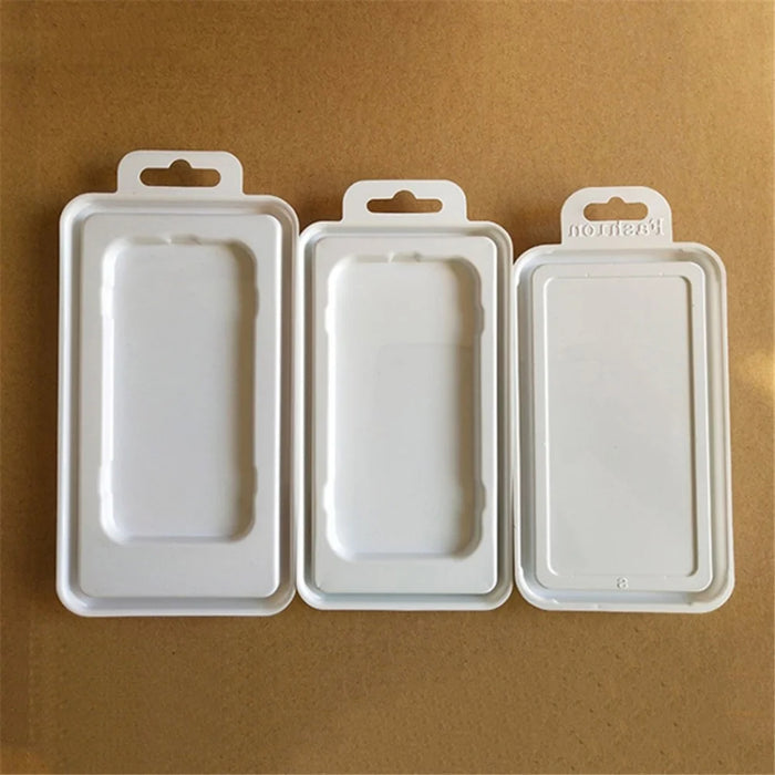 50Pcs Size L Packaging Boxes for Phone Case PC+PVC Storage Boxes with Clear Window, 19.3 x 8.8cm - 5