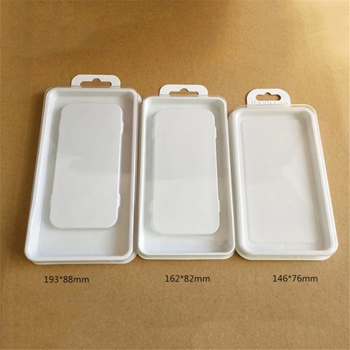 50Pcs Size L Packaging Boxes for Phone Case PC+PVC Storage Boxes with Clear Window, 19.3 x 8.8cm - 6