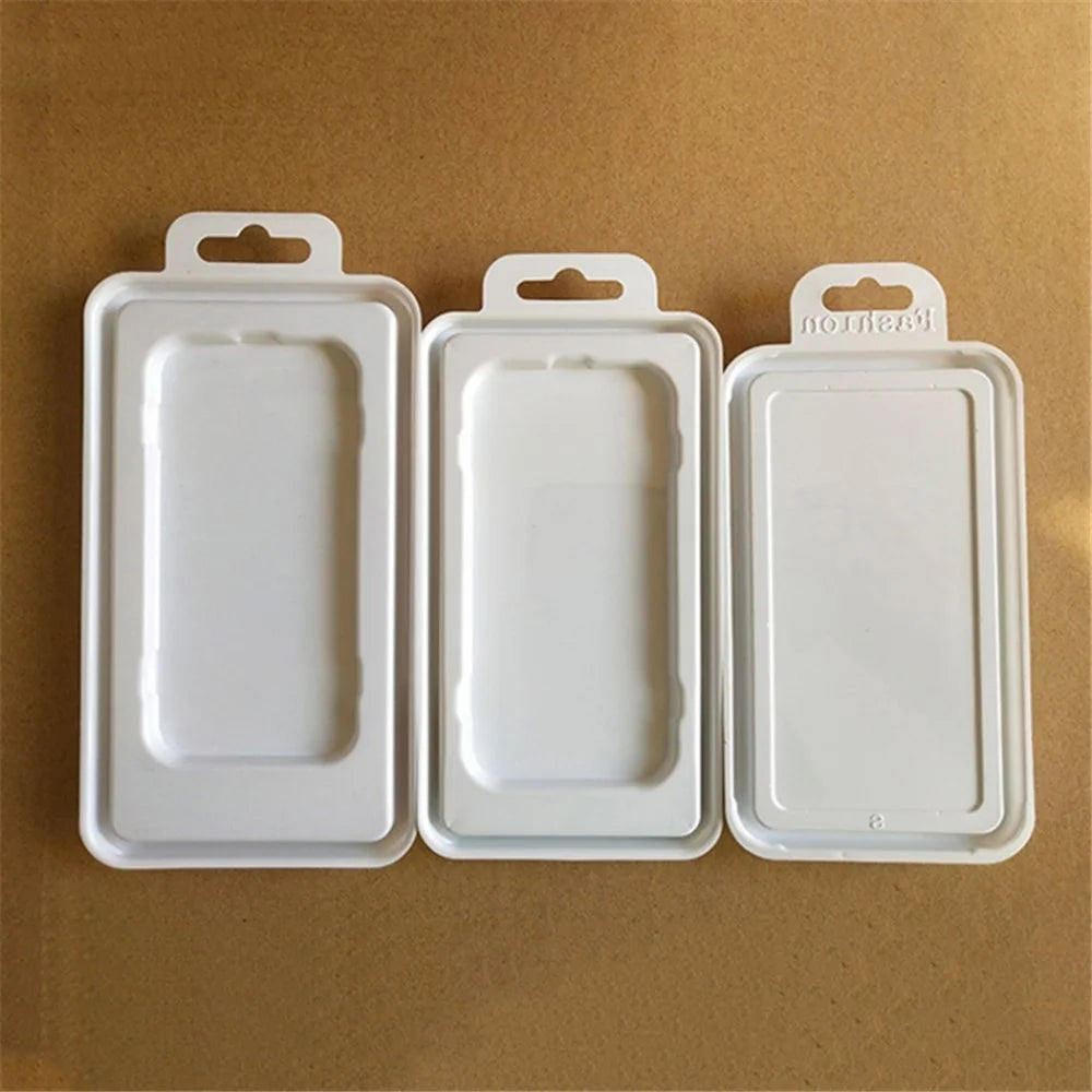 50Pcs Size M Phone Case Packaging Boxes PC+PVC Transparent Displaying Boxes, 16.2 x 8.2cm - 5