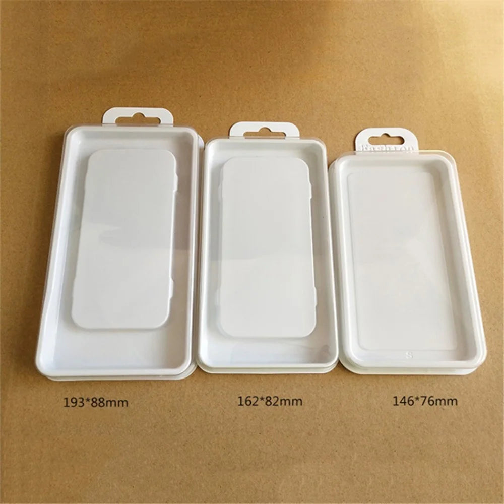 50Pcs Size M Phone Case Packaging Boxes PC+PVC Transparent Displaying Boxes, 16.2 x 8.2cm - 6