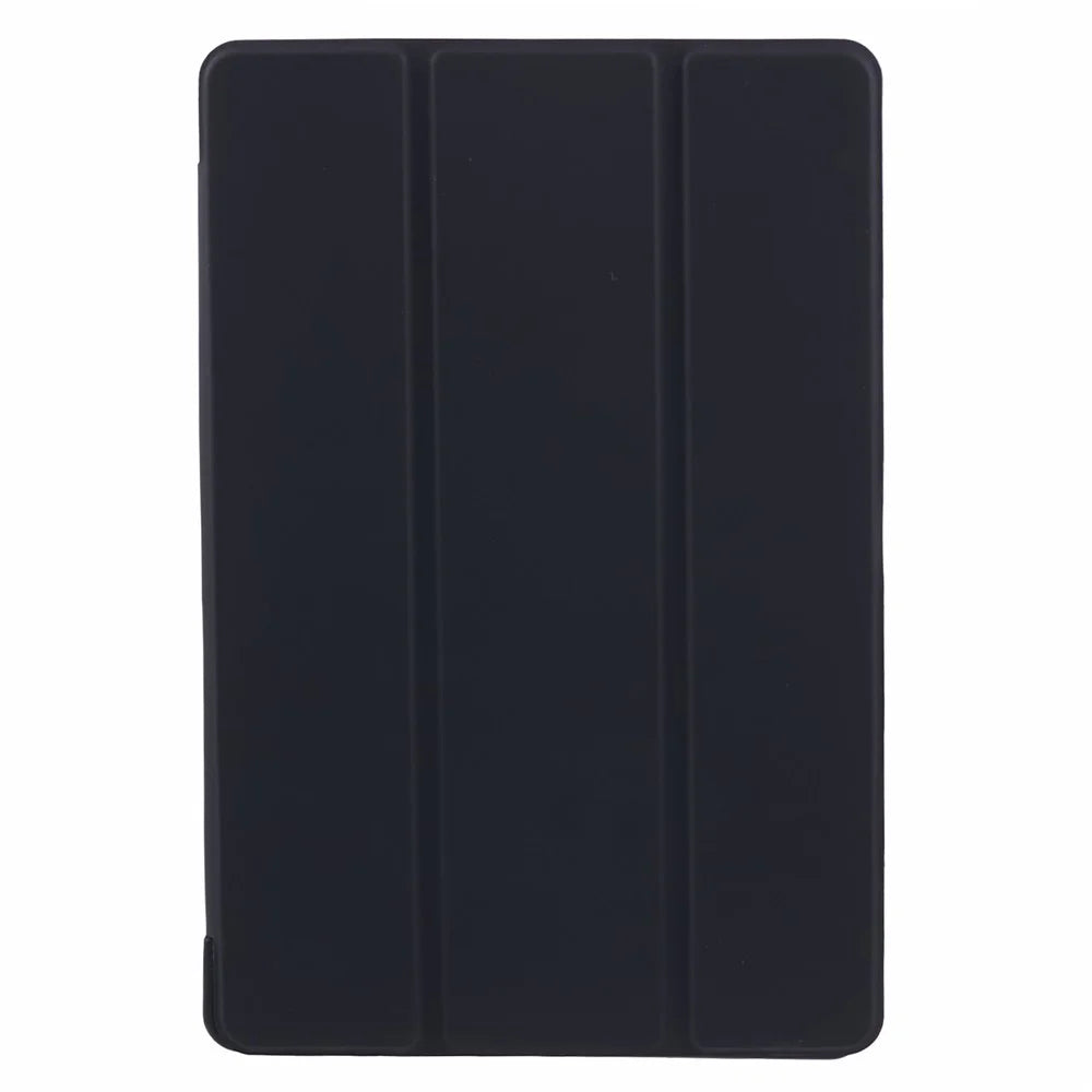 For Samsung Galaxy Tab A9 Tri-fold Stand Cover PU Leather Honeycomb Texture Tablet Case - Black - 2
