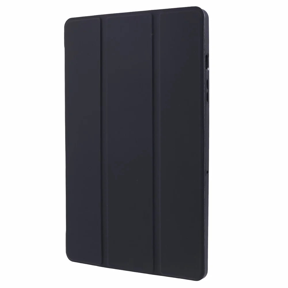 For Samsung Galaxy Tab A9 Tri-fold Stand Cover PU Leather Honeycomb Texture Tablet Case - Black - 4