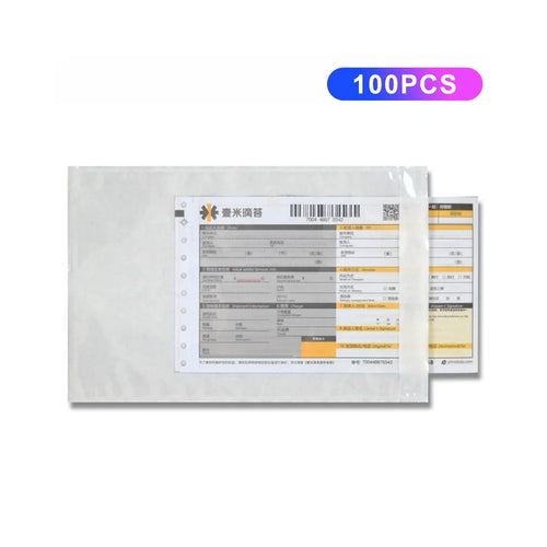 100Pcs 14x11cm Shipping Bags Transparent Packaging Bags Self Adhesive Small Bags - 1