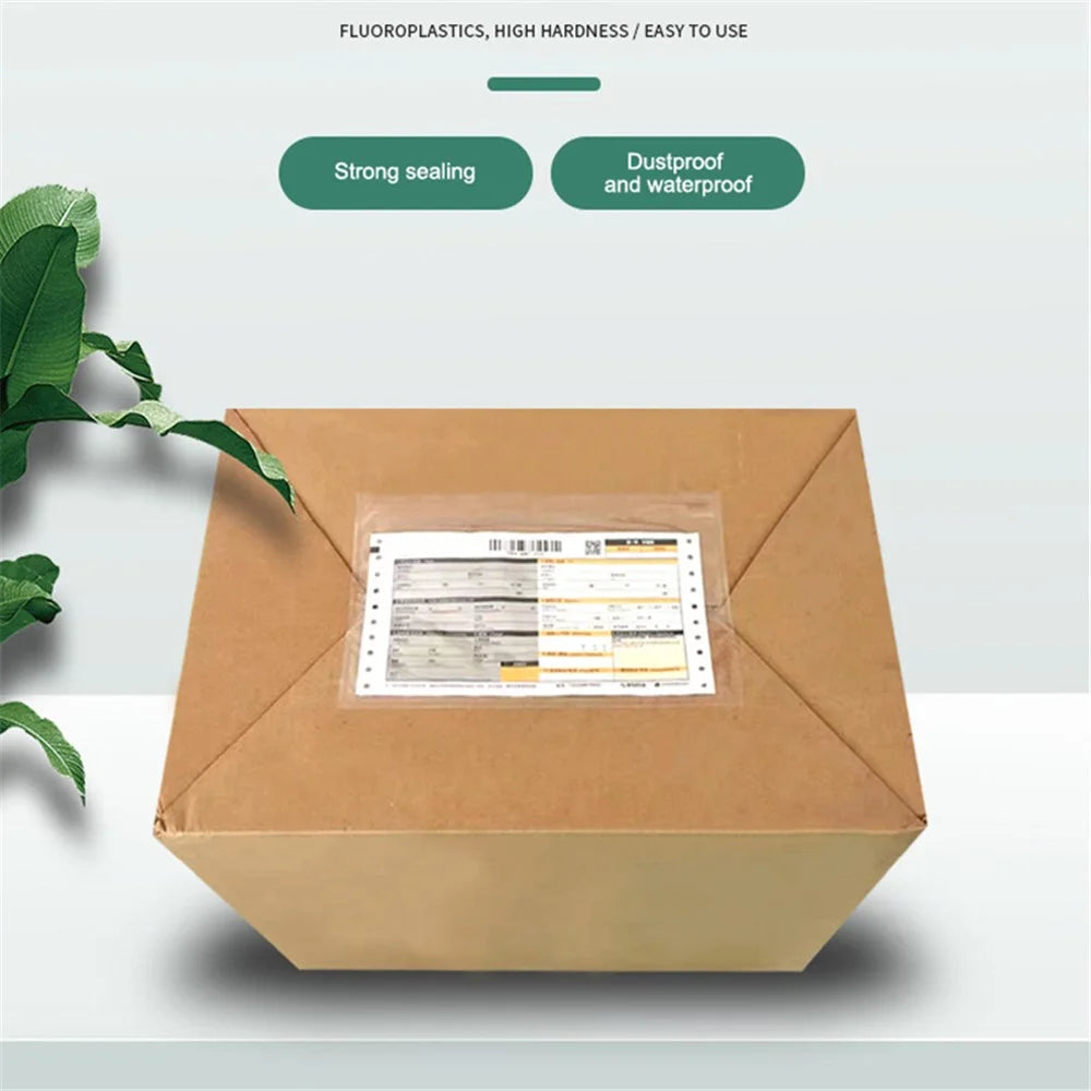 100Pcs 14x11cm Shipping Bags Transparent Packaging Bags Self Adhesive Small Bags - 2