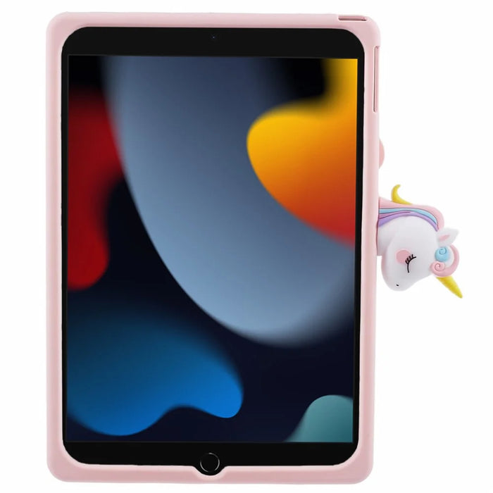 For iPad 10.2 (2021) / (2020) / (2019) / Air 10.5 inch (2019) / Pro 10.5-inch (2017) Case Cartoon Horse Rotary Kickstand Cover - 3