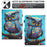 For Samsung Galaxy Tab A11 / A9 Case Pattern Printing Card Holder PU Leather Cover - Owl - 6